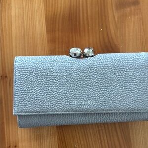 Ted Baker Pebble Textured Wallet in Light Gray